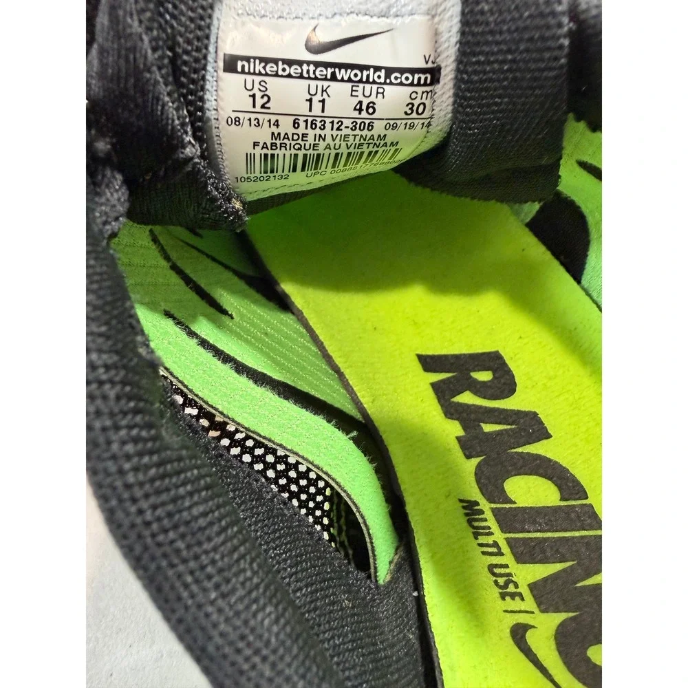 Nike Rival MD 7 Lime Green Black‎ Mid Distance Track Spikes Shoes Women 12